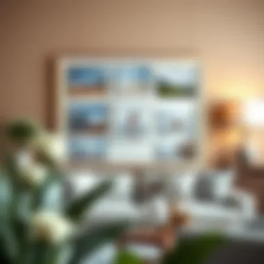 Diverse Photo Display in a Stylish Setting Elegant arrangement of a collage frame with eight openings showcasing diverse photographs.