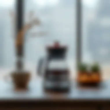 Modern electric tea warmer with sleek lines