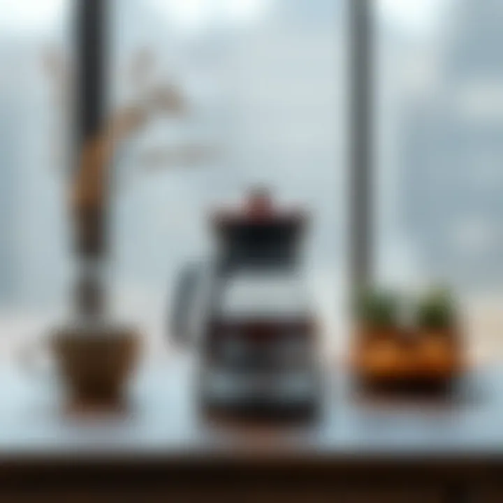 Modern electric tea warmer with sleek lines