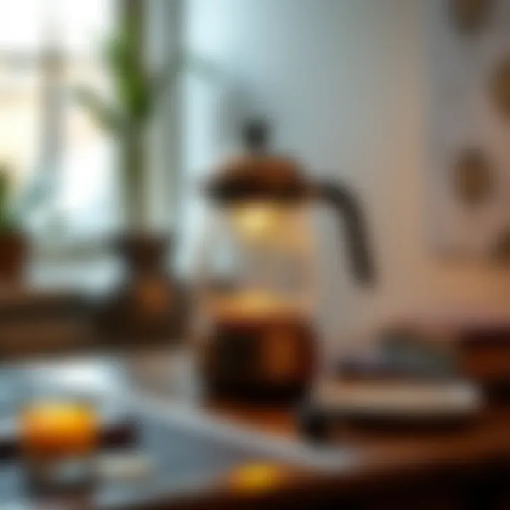Vintage-style coffee warmer bringing nostalgia