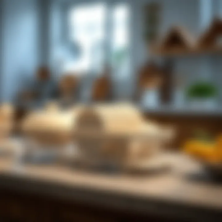 A comparison of different styles of collapsible dish drainers on a countertop