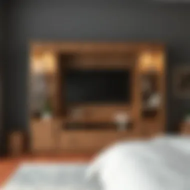 Space-Saving Solutions for Small Bedrooms Compact entertainment unit suitable for small bedrooms