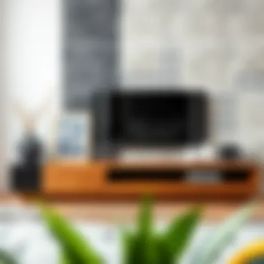 Trendy materials used in contemporary entertainment units