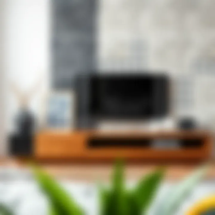 Trendy materials used in contemporary entertainment units