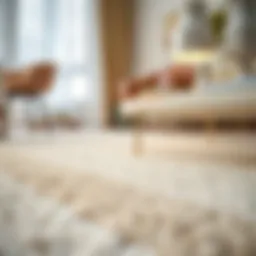 Elegant carpet with a non-slip pad