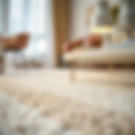 Elegant carpet with a non-slip pad
