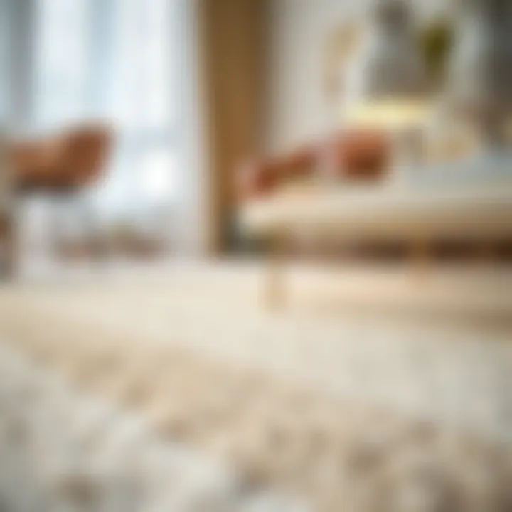 Elegant carpet with a non-slip pad