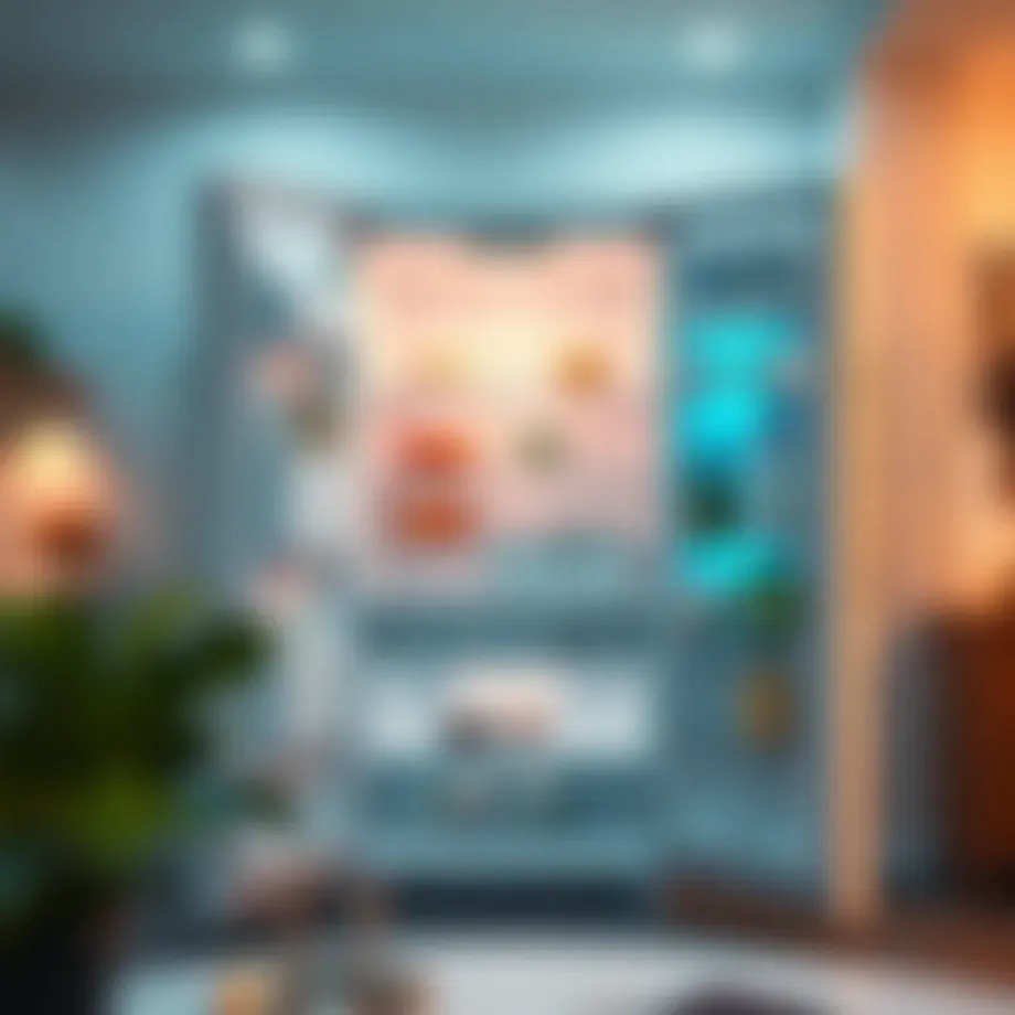 Innovative refrigerator design showcasing efficient internal layout