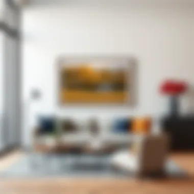 Stylish 17x11 poster frame design in modern interior