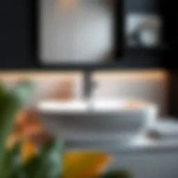Stylish 16-inch bathroom sink showcasing modern design