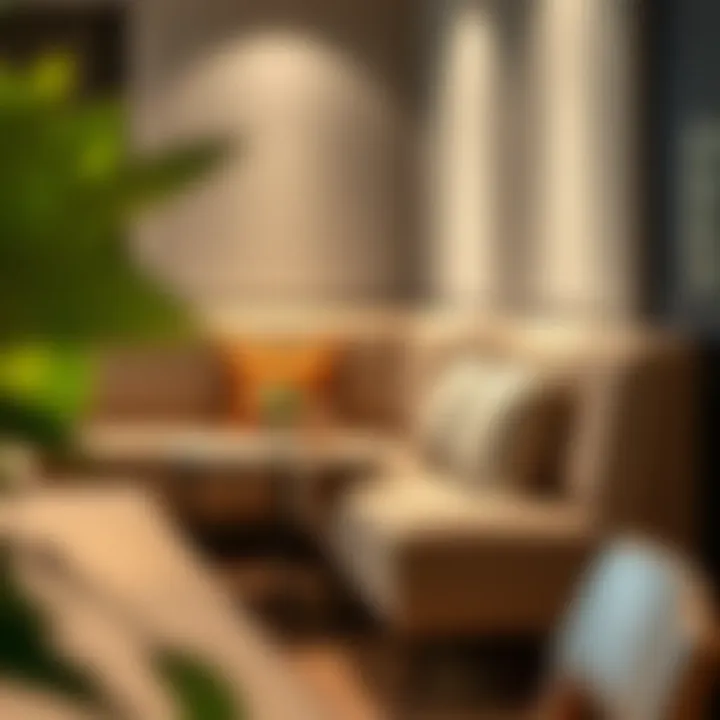 Elegant design of a bench banquette with plush cushions
