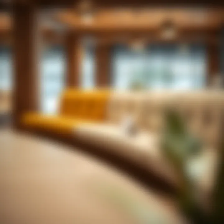 Different materials used in bench banquette construction