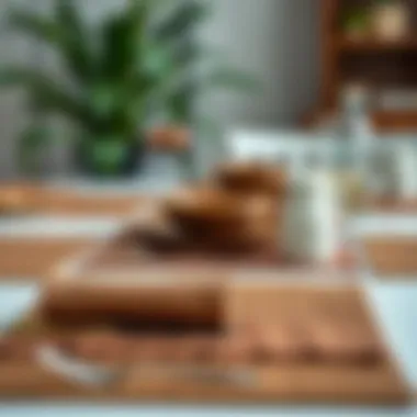 Variety of brown placemats showcasing different textures