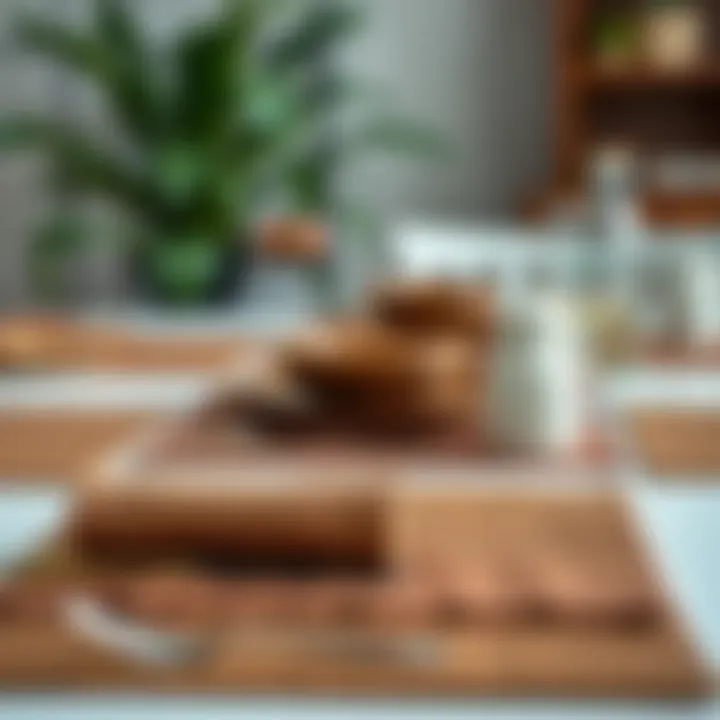Variety of brown placemats showcasing different textures