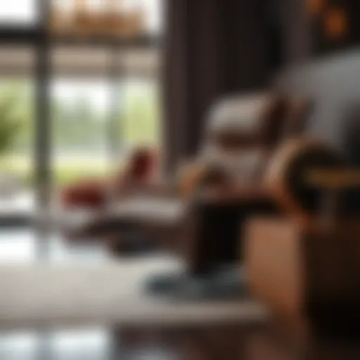 Luxurious leather reclining chair