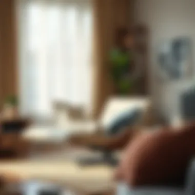Modern Fabric Reclining Chair in Living Room Modern fabric reclining chair in living room setting