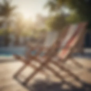 Maintenance tips demonstrated on a foldable deck chair