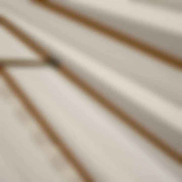 Detailed Fabric Texture of Grey and White Stripes Close-up of the fabric texture on a grey and white striped umbrella