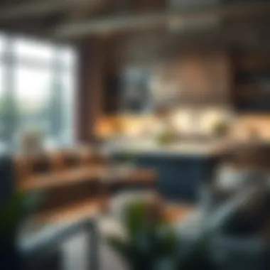 Inviting Seating Arrangement Around Island Cozy seating arrangement around a large kitchen island