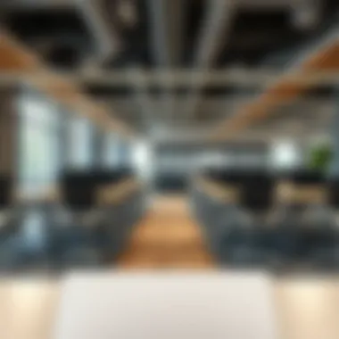 Collaborative Space with Modern Task Chairs Collaborative workspace showcasing non-wheeled task chairs