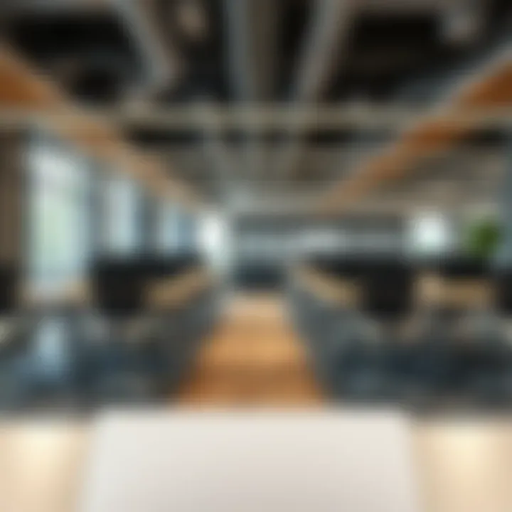 Collaborative Space with Modern Task Chairs Collaborative workspace showcasing non-wheeled task chairs