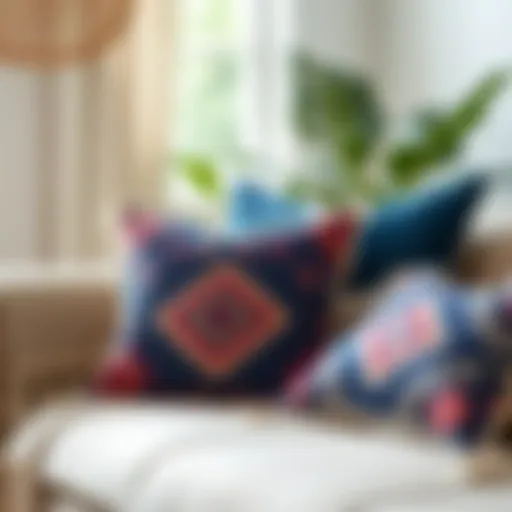 Exploring Navy Boho Pillows: A Fusion of Style and Comfort Introduction