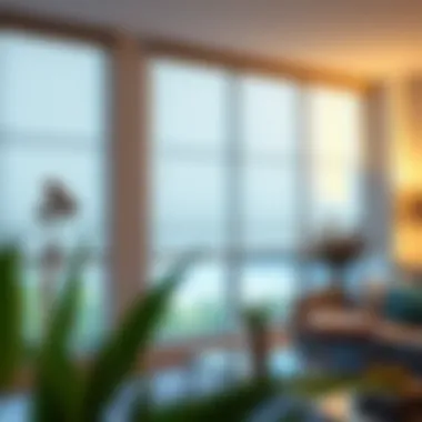 Energy Efficiency with PVC Roller Shades Demonstration of energy-efficient PVC roller shades in a residential setting