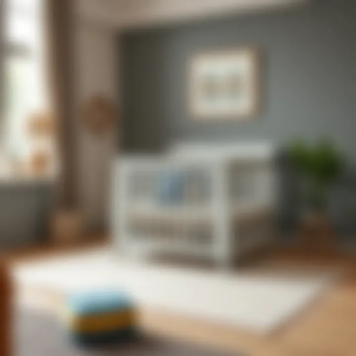 Safety features in solid color crib sets