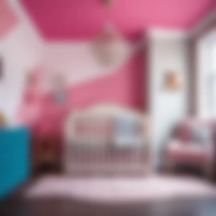 Stylish color palette for modern nursery decor
