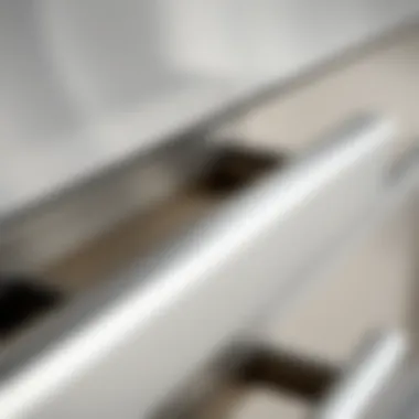 Close-up of durable stainless steel texture and finish