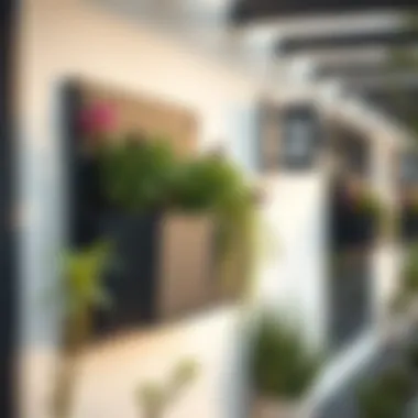 Modern Outdoor Style Stylish outdoor wall planter showcasing modern design