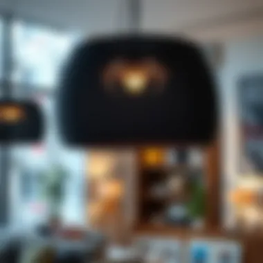 Versatile Spider Lamp Shades in Modern Interiors Modern interior showcasing the versatility of spider lamp shades