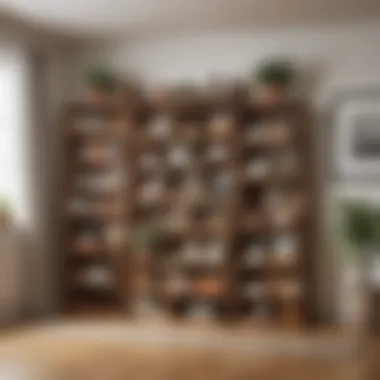 Large wood crates arranged creatively in a stylish home decor setup.