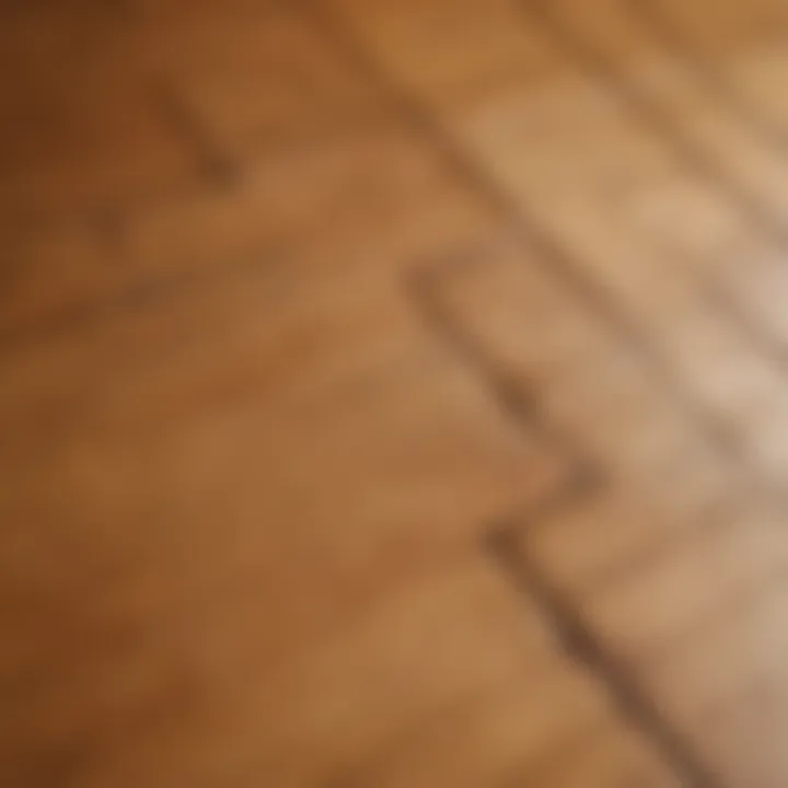 Close-up of bamboo top showcasing intricate patterns and textures