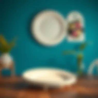Creative DIY paper plate stand project setup