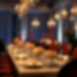 Elegant display of paper plate stands enhancing event decor