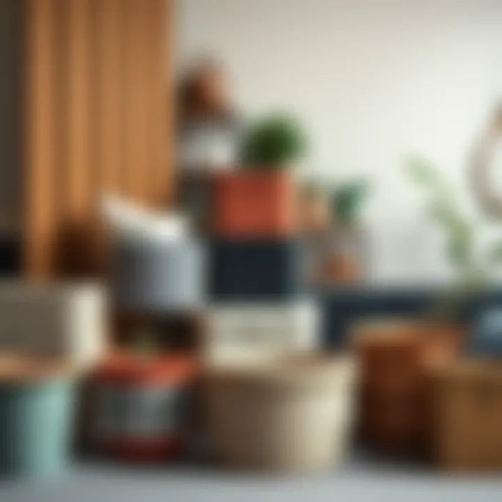 Variety in Storage Bin Materials and Designs Diverse materials and designs of 16 inch storage bins displayed