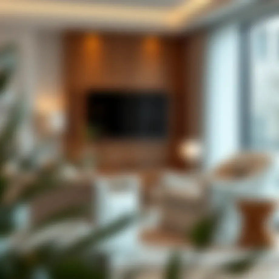 Elegant stretch club chair cover in a stylish living room setting