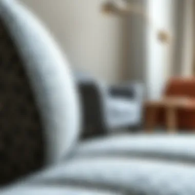 Close-up view of stretch fabric texture and pattern