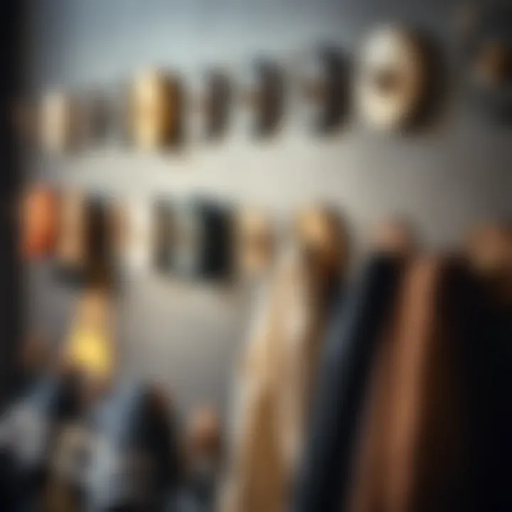 Various materials used in wall hanging coat hangers