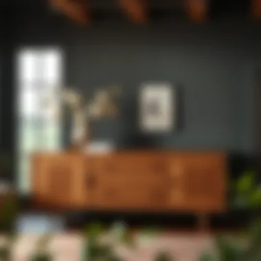 Sustainable Sideboard Options Eco-friendly sideboard made from recycled materials