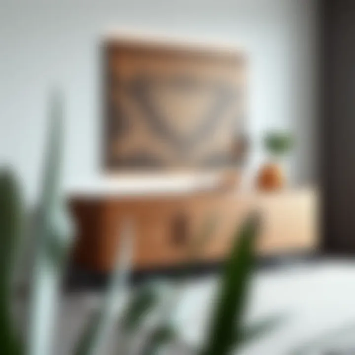 Sleek Modern Sideboard Design Modern sideboard with intricate wood grain