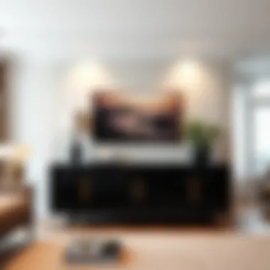 Elegant Sideboard in Stylish Setting Stylish sideboard in an elegant living room