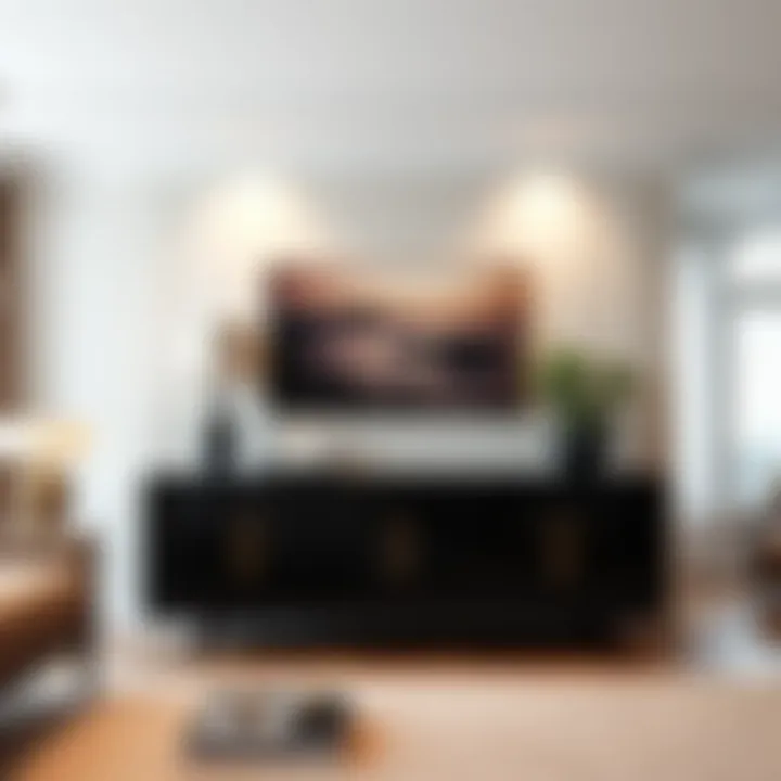 Elegant Sideboard in Stylish Setting Stylish sideboard in an elegant living room