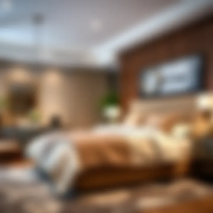 Contemporary Design Elements of King Bedroom Set Stylish design elements showcased in a contemporary king bedroom set.