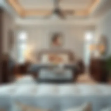 Optimal Functionality in King Bedroom Arrangement An inviting king bedroom set arranged for optimal functionality and style.