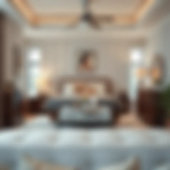 Optimal Functionality in King Bedroom Arrangement An inviting king bedroom set arranged for optimal functionality and style.