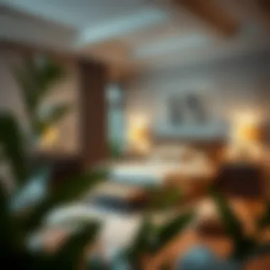 Creating Serene Atmosphere with King Bedroom Set A serene bedroom atmosphere created by a well-coordinated three-piece set.