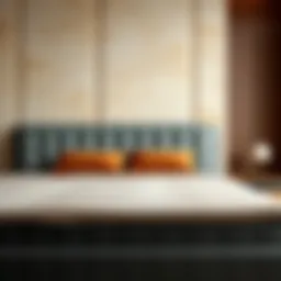 Luxurious velvet texture showcased on a platform bed