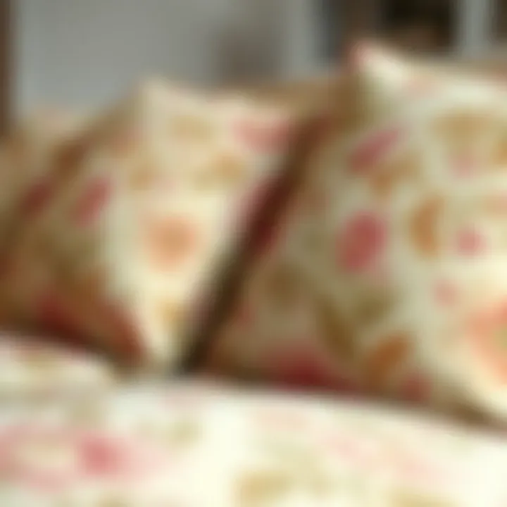 Intricate Floral Patterns: A Closer Look Close-up of intricate floral patterns on upholstery